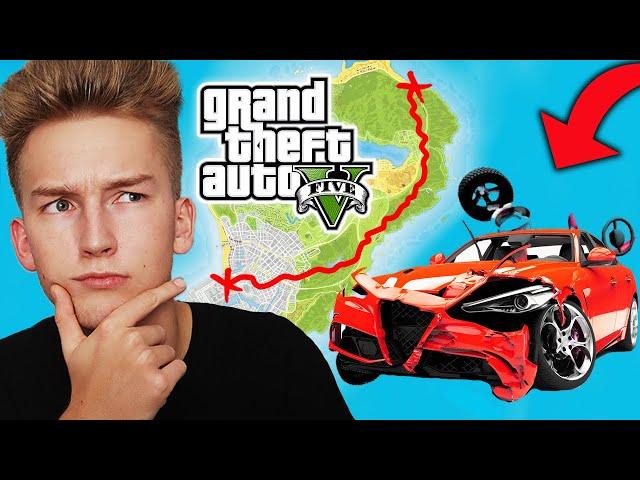 GTA V - PRZEZ CAŁĄ MAPE jako DRIVEMISTRZ CHALLENGE! 