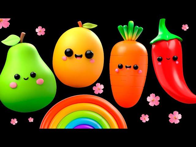 BABY FRUIT DANCING In the Spring  SENSORY VIDEO 