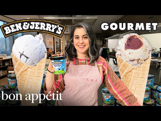 Pastry Chef Attempts to Make Gourmet Ben & Jerry's Ice Cream | Bon Appétit