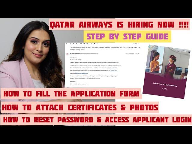 How to apply for Qatar Airways vacancy 2021|How to fill the application form for cabin crew vacancy