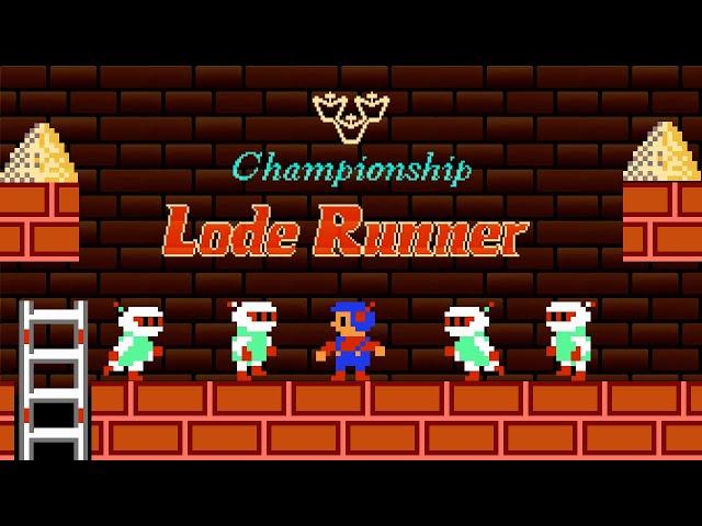 Championship Lode Runner (1985) NES - All Stages Cleared 1-50