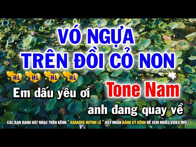 Karaoke Vó Ngựa Trên Đồi Cỏ Non - Tone Nam ( Gm ) Nhạc Sống Cha Cha Cha Hay Nhất