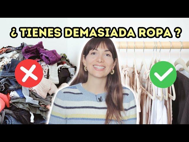 Cómo DEJAR DE ACUMULAR ROPA que NO necesitas  tips para tener un armario minimalista con menos ropa