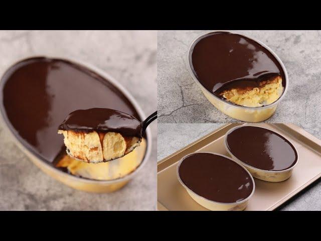 Boston Cream Cake [ No Steam, No Bake, No Oven ]