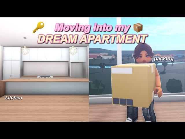 Moving into my DREAM APARTMENT  | Roblox Bloxburg