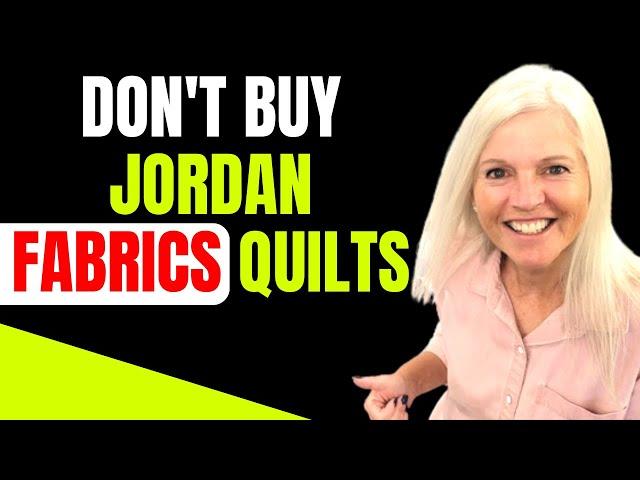 Don't Buy From Donna Jordan Fabrics Without Watching This Video | Quilt Tutorial Free Patterns Chain