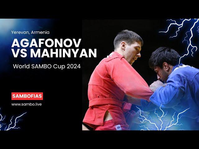 AGAFONOV Ivan (FIAS 1) vs MAHINYAN Karlen (ARM). World #SAMBO Cup 2024 in Yerevan, Armenia