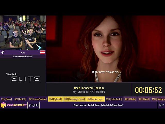 Need For Speed: The Run [Any% (Extreme)] by Kuru - #ESASummer19