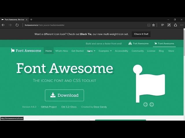 How to install and use font awesome