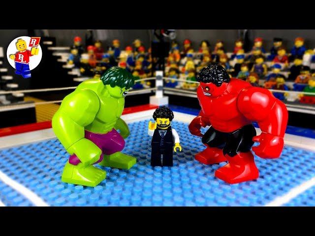 Hulk vs Red Hulk  lego Superhero  Lego Stop Motion Animation