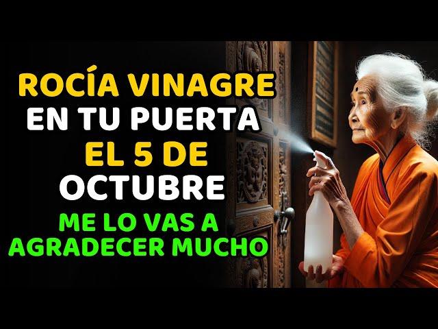 ESPOLVOREA VINAGRE en tu PUERTA, ¡EL 3 DE OCTUBRE me lo AGRADECERÁS!  SABIDURÍA BUDISTA