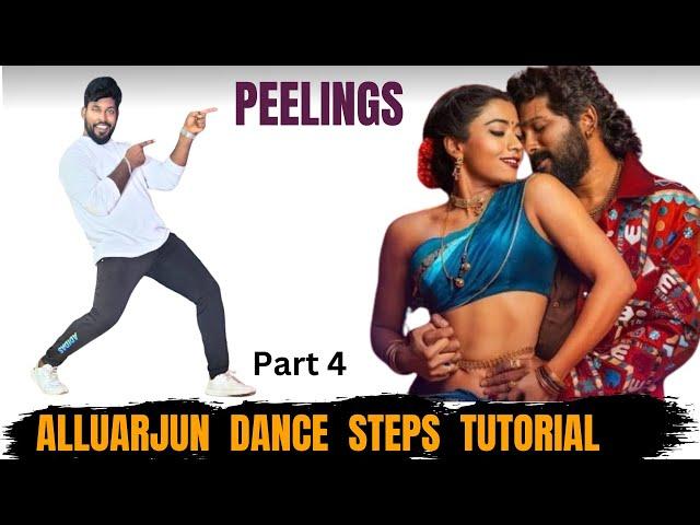 PEELINGS Dance Tutorial (Telugu Lyrical Video) | Pushpa2 The Rule | Allu Arjun | RashmikaMandanna