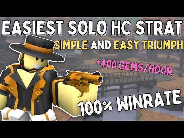 (Outdated) EASY AND SIMPLE SOLO HC TRIUMPH STRAT WITH DOC | Jacob Strat | Roblox TDS