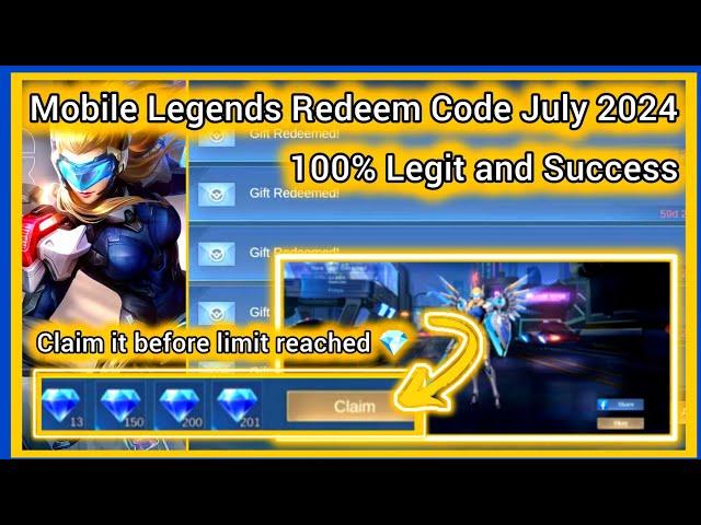 Mobile Legends Redeem Codes July 9, 2024 - MLBB diamond redeem code today! Exclusive Diamond reward!