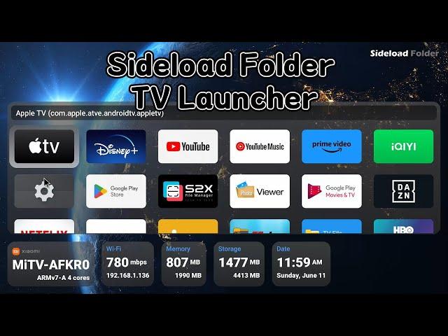 Sideload Folder TV Launcher, a Sideload Launcher alternative