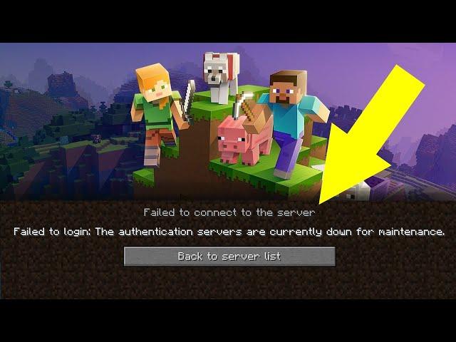 FIX: ''authentication servers are down for maintenance '' MINECRAFT