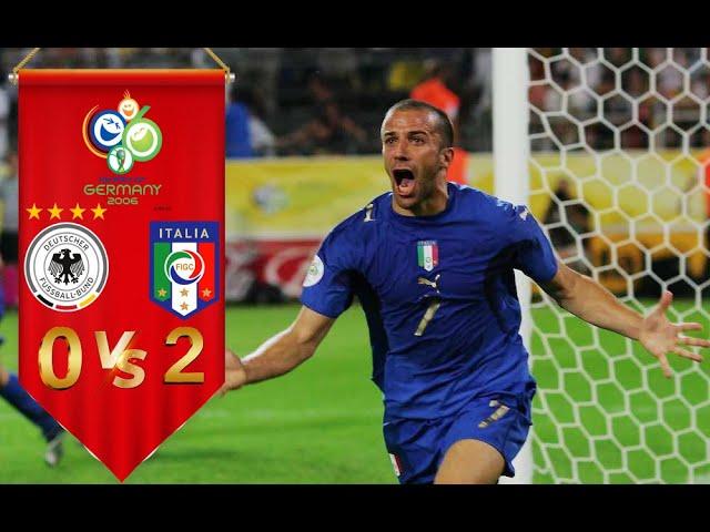 Del Piero Goal • Germany 0 V Italy 2 • [World Cup 2006 Semi-final][Italian commentary]