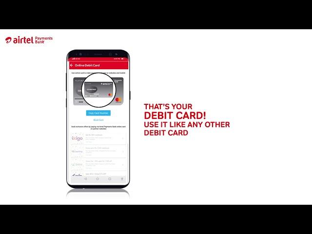 Airtel Payments Bank – Virtual Debit Card!