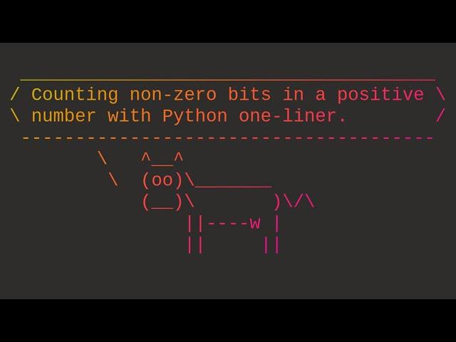Counting non-zero bits in a positive number with a Python one-liner