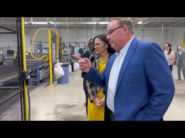 High-Tech Litchfield Window Factory Opens with Governor Whitmer Cutting the Ribbon