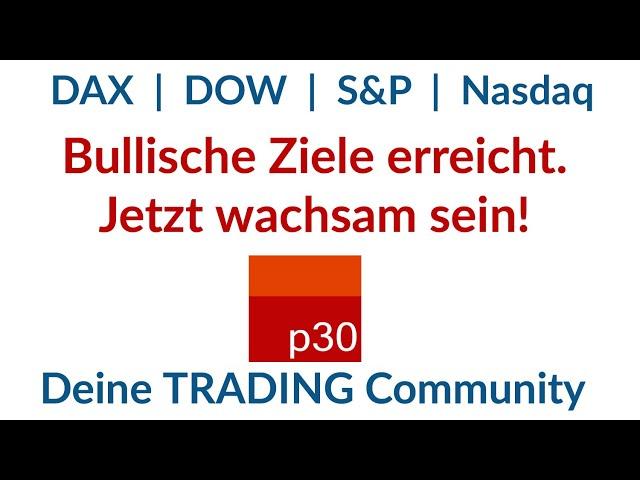 Dax / USA Analyse ab 19.August: Kritische Fibo-Erholungen in allen Indizes erreicht. Risiko steigt!