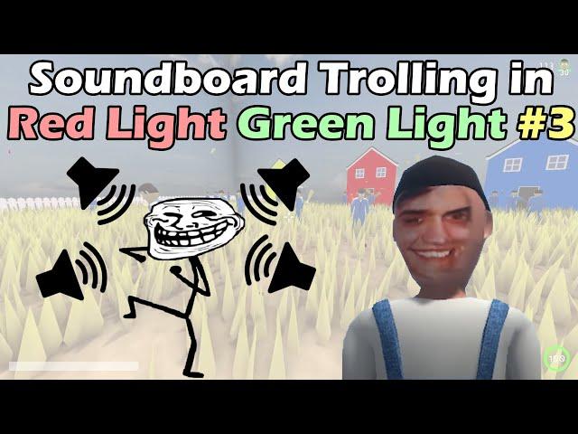 Soundboard Trolling in Red Light Green Light | Crab Game Funny Moments #3