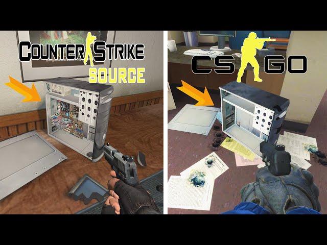 CSS vs CS-GO | Details And Physics Comparison