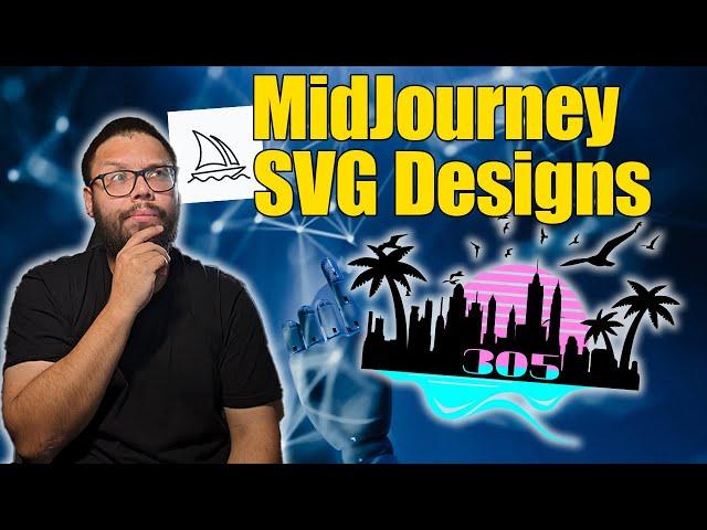 How To Make Vector/SVG Images Using MidJourney A.I | Make Vinyl Cut Files