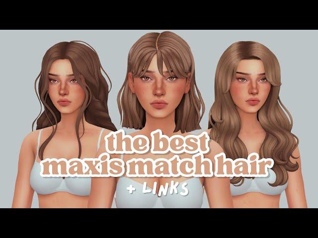 the best maxis match hair + links // the sims 4