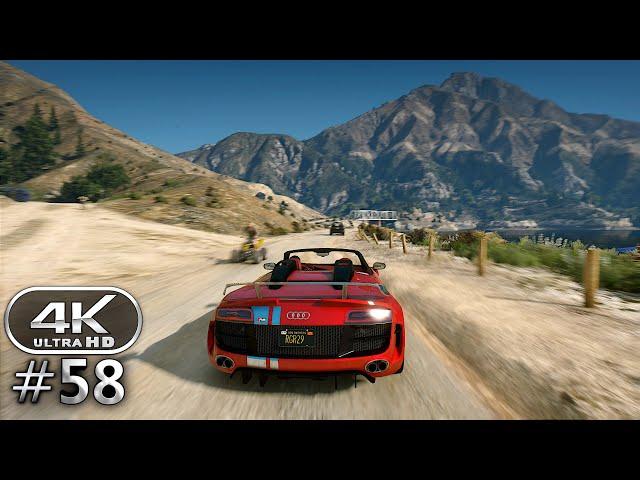 Grand Theft Auto 5 4K Ultra Graphics Gameplay Walkthrough Part 58 - GTA 5 PC 4K 60FPS