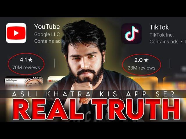 YOUTUBE VS TIKTOK THE REAL WINNER - BASED ON ACTUAL FACTS | ASLI KHATRA KIS APP SE ? 