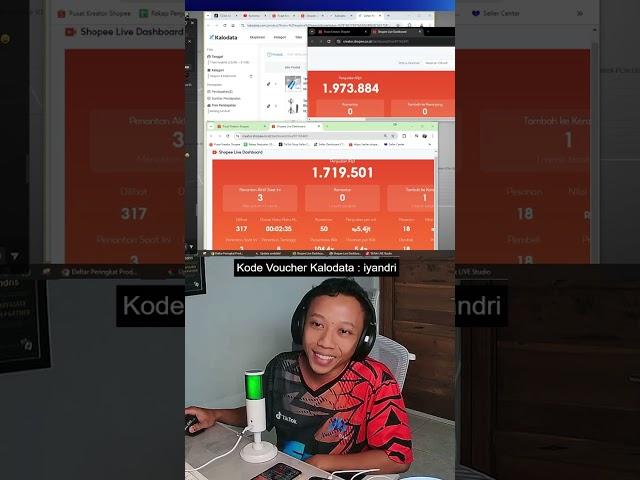 Rekaman Live Berburu Produk Laris Shopee dan tiktok affiliate