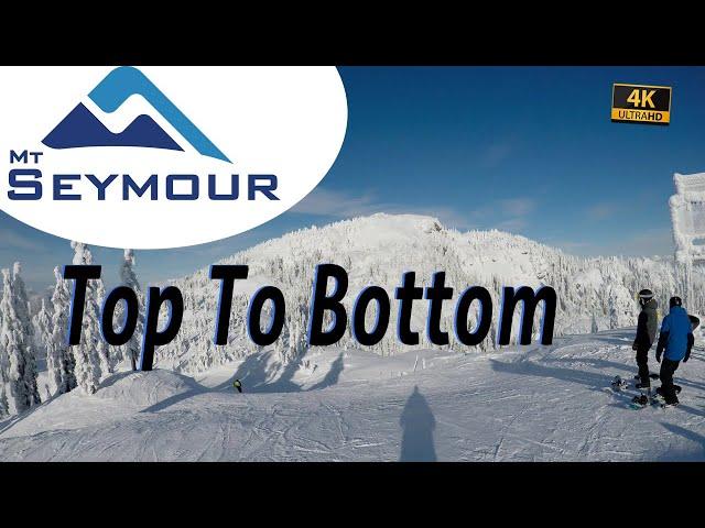 Seymour Mountain - Skiing Top To Bottom in 7 minutes