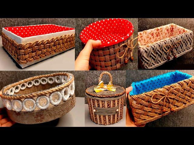 6 Amazingly beautiful DIY cardboard storage boxes