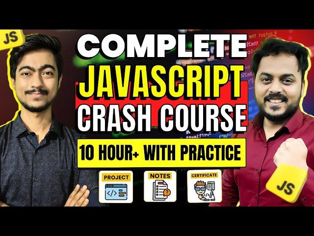 Complete JavaScript Course (2024) &  Project | Notes | Free Certification | Beginner to Pro