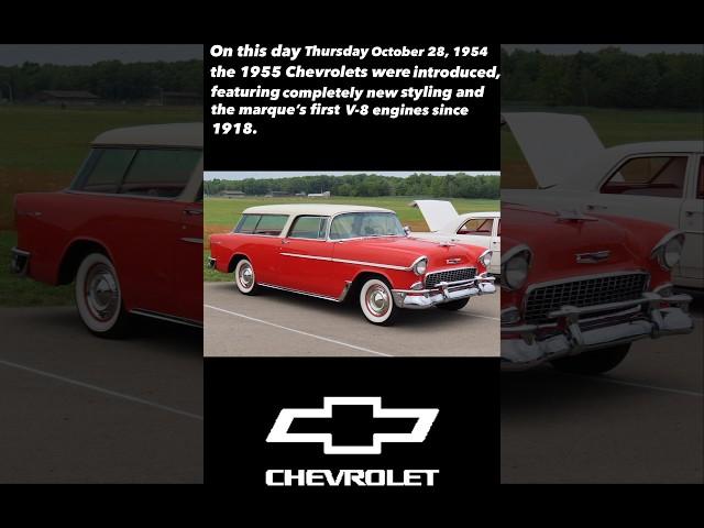 ON THIS DAY OCTOBER 28 #automobilelover #chevrolet #chevy #generalmotors #gm #chevyv8 #autohistory