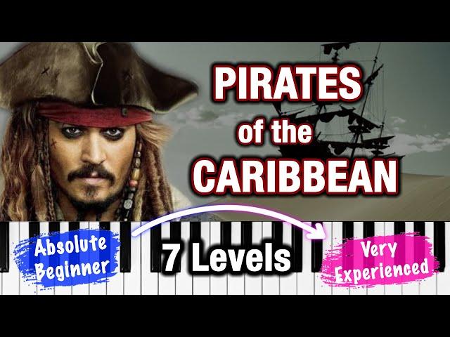 HE'S A PIRATE (Pirates of the Caribbean) - Piano Covers for EVERY LEVEL