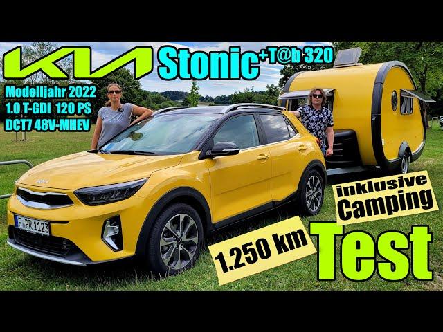 1.250 km Test - Kia Stonic 1.0 T-GDI DCT7 48V (120 PS) mit dem T@b 320 im Anhängerbetrieb - Bericht