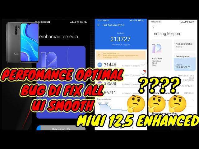 Review Singkat Redmi 9 MIUI 12.5.3.0 Global ( Enhanced ) Android 11