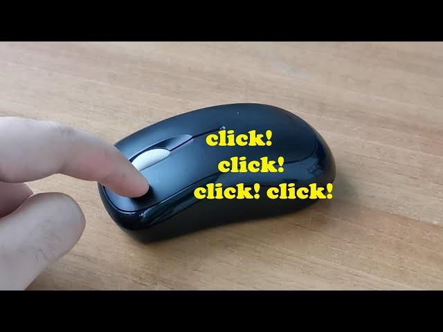  How to repair a Microsoft Wireless Mouse that is double clicking by itself 