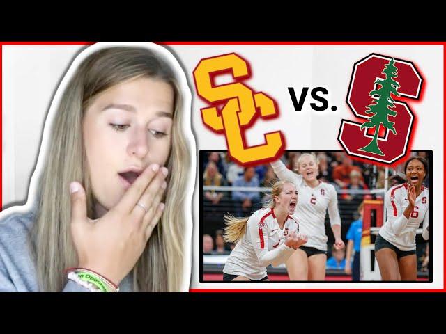 REACTING TO MY GAME VS. STANFORD! (USC LIBERO)