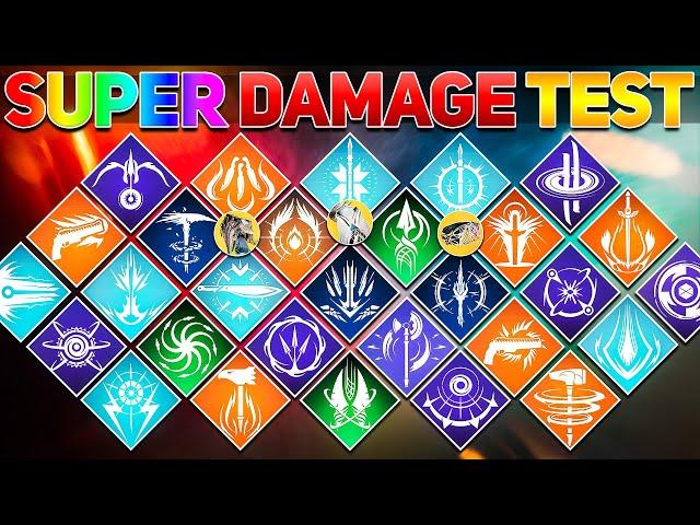 What is the BEST SUPER for Total Damage? (Damage Testing) | Destiny 2 The Final Shape