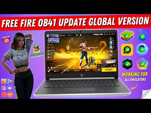 Free Fire New Update OB41 Global Version APK | FF New Update OB 41 APK (Better than Free Fire x86)