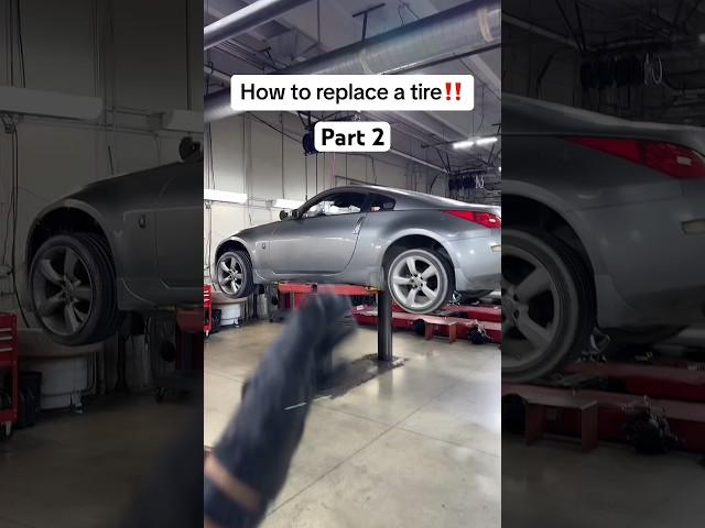 How to put on a tire part 2￼