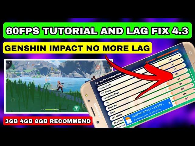 Genshin Impact 4.3 | Lag-Free Gaming + 60FPS Unlock and Performance Boost | Fix Lag Genshin Impact