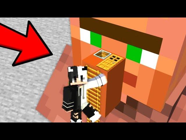 I Bulid a Mordern House Inside a Villager in Minecraft!