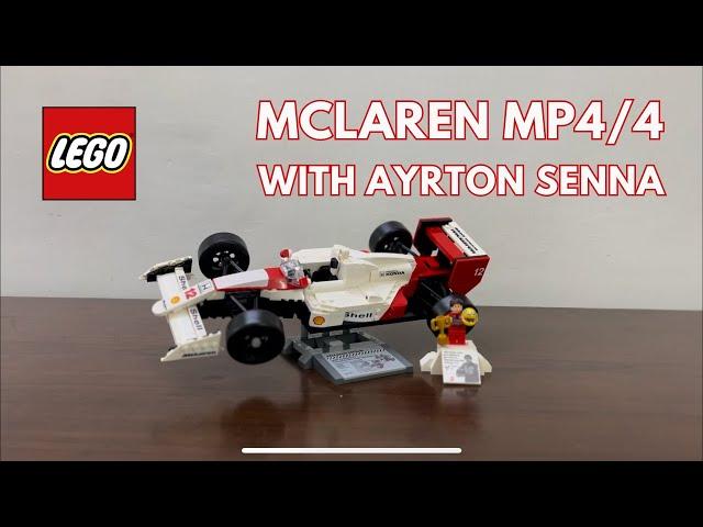 LEGO Icons 10330 McLaren MP4/4 & Ayrton Senna Full Review | Build, Details & Features!