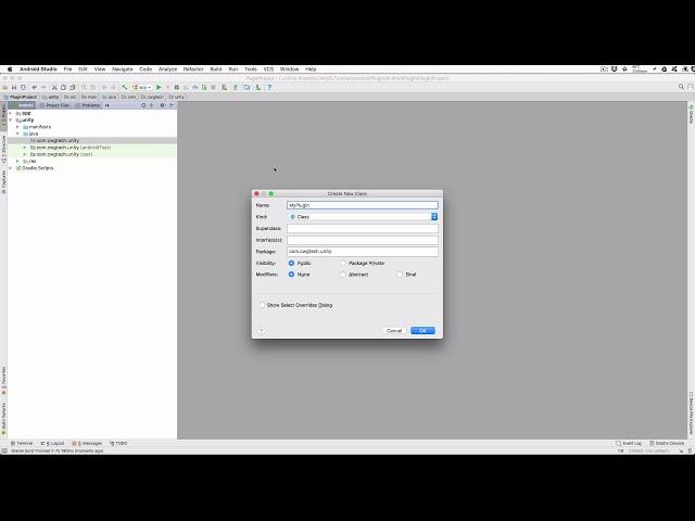 Creating an Android plugin for Unity3D