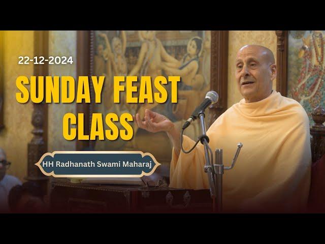 Sunday Feast 22 Dec 2024 By HH Radhanath Swami Maharaj | ISKCON Chowpatty