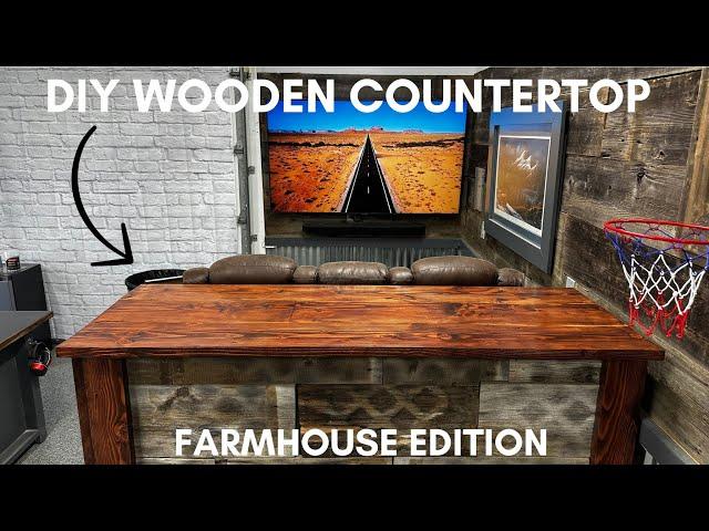 DIY Wood Butcher Block Countertop: How to Build a Custom Countertop from Scratch for Under $50